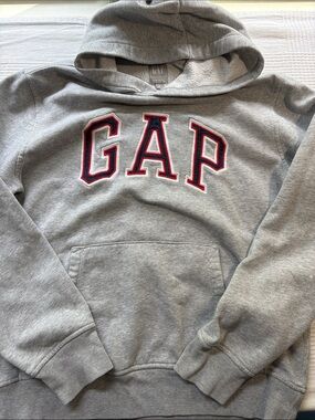 GAP Grey Hoodie with Red and Navy Logo